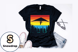 vintage hang gliding t shirt design design 225