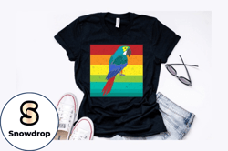 retro vintage parrot t shirt design design 228