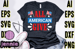 4th of July Typography T-shirt Design Design 46