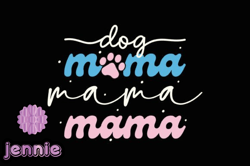 dog mama retro mothers day svg mom dog design05