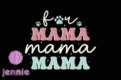 fur mama retro mothers day svg mom dog design02