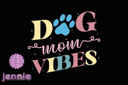 dog mom vibes retro mothers day svg design04