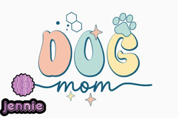 dog mom svg quotes retro  designdesign10