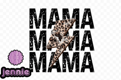 mama leopard lightning png design204