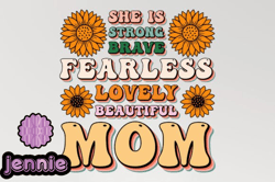 she is strong mothers svg sublimation design237