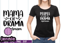 mama, mother day png, mother day png of drama girl mom svg design 08