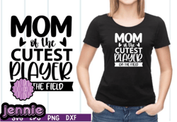 mom of the cutest baseball player design 44