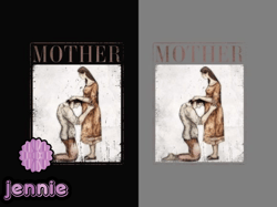 mother retro vintage png - mothers day design 178