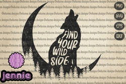 vintage wolf find your wild side design 123