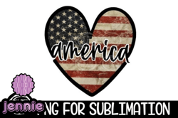 america heart flag png sublimation design 125