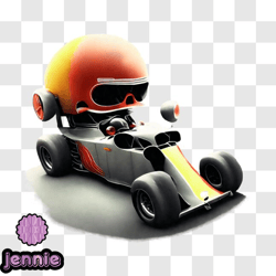cartoon race car in motion png design 180