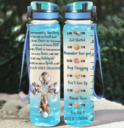 jesus christian cross seashell starfish water bottle family and friends gift birthday gift water bottle plastic 32oz
