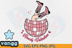 howdy valentine png svg retro groovy design 110