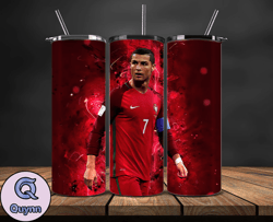 ronaldo tumbler wrap ,cristiano ronaldo tumbler design, ronaldo 20oz skinny tumbler wrap, design by vangg store 02