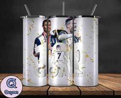 ronaldo tumbler wrap ,cristiano ronaldo tumbler design, ronaldo 20oz skinny tumbler wrap, design by vangg store 05