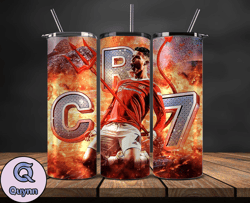 ronaldo tumbler wrap ,cristiano ronaldo tumbler design, ronaldo 20oz skinny tumbler wrap, design by vangg store 19