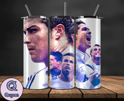 ronaldo tumbler wrap ,cristiano ronaldo tumbler design, ronaldo 20oz skinny tumbler wrap, design by vangg store 23