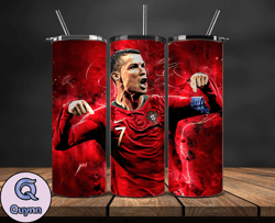 ronaldo tumbler wrap ,cristiano ronaldo tumbler design, ronaldo 20oz skinny tumbler wrap, design by vangg store 41