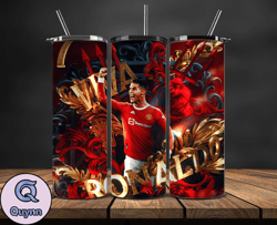 ronaldo tumbler wrap ,cristiano ronaldo tumbler design, ronaldo 20oz skinny tumbler wrap, design by vangg store 44