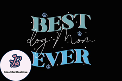 best dog mom ever retro mothers day svg design06