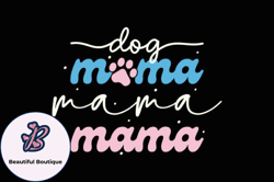 dog mama retro mothers day svg mom dog design05