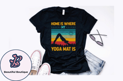 retro vintage yoga design design 191