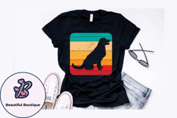 vintage dog retro t shirt design design 205