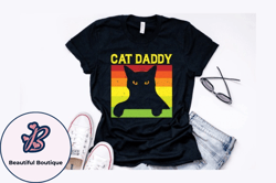 cat daddy vintage t shirt design design 210