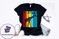 vintage giraffe t shirt design design 218