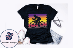 cycling silhouette retro vintage design design 261