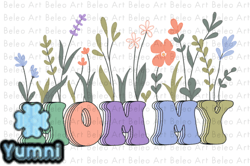 mommy mama with flower retro sublimationdesign 05