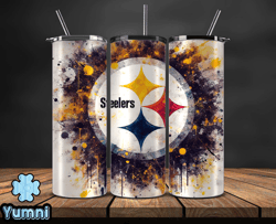 pittsburgh steelers logo nfl, football teams png, nfl tumbler wraps, png design by yumni store 02