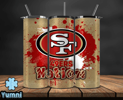 san francisco 49ers logo nfl, football teams png, nfl tumbler wraps, png design by yumni store 18