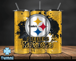 pittsburgh steelers logo nfl, football teams png, nfl tumbler wraps, png design by yumni store 17