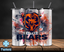 chicago bears logo nfl, football teams png, nfl tumbler wraps, png design by yumni store 23