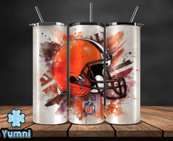 cleveland browns logo nfl, football teams png, nfl tumbler wraps, png design by yumni store 31