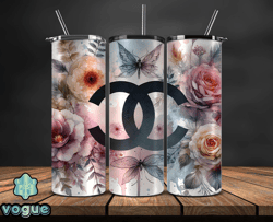 Chanel  Tumbler Wrap, Chanel Tumbler Png, Chanel Logo, Luxury Tumbler Wraps, Logo Fashion  Design by Vogue Store 157