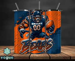 chicago bears tumbler wrap, nfl teams,nfl logo football, logo tumbler png design by vogue store 06