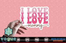 i love mommy – mothers day sticker design 230