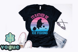 ice fishing retro vintage design design 260