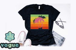 vintage retro palm tree summer design design 286