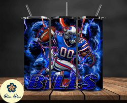 buffalo bills tumbler wrap glow, nfl logo tumbler png, nfl design png by ciao ciao design-04