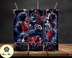 houston texans tumbler wrap glow, nfl logo tumbler png, nfl design png by ciao ciao design-13