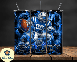 indianapolis colts tumbler wrap glow, nfl logo tumbler png, nfl design png by ciao ciao design-14