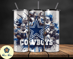 dallas cowboys logo nfl, football teams png, nfl tumbler wraps png, design by ciao ciao 03