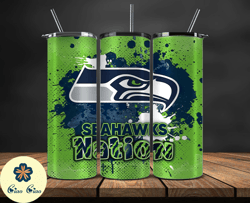 seattle seahawks logo nfl, football teams png, nfl tumbler wraps png, design by ciao ciao 11