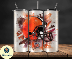 cleveland browns logo nfl, football teams png, nfl tumbler wraps png, design by ciao ciao 31