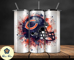 chicago bears logo nfl, football teams png, nfl tumbler wraps png, design by ciao ciao 32