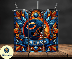 chicago bears logo nfl, football teams png, nfl tumbler wraps png, design by ciao ciao 70