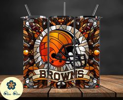 cleveland browns logo nfl, football teams png, nfl tumbler wraps png, design by ciao ciao 74